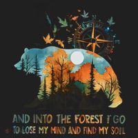 And Into The Forest I Go To Lose My Mind Camping Bear Women's Sweatshirt thumb 2