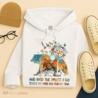 And Into The Forest I Go To Lose My Mind Camping Bear Hoodie thumb 4