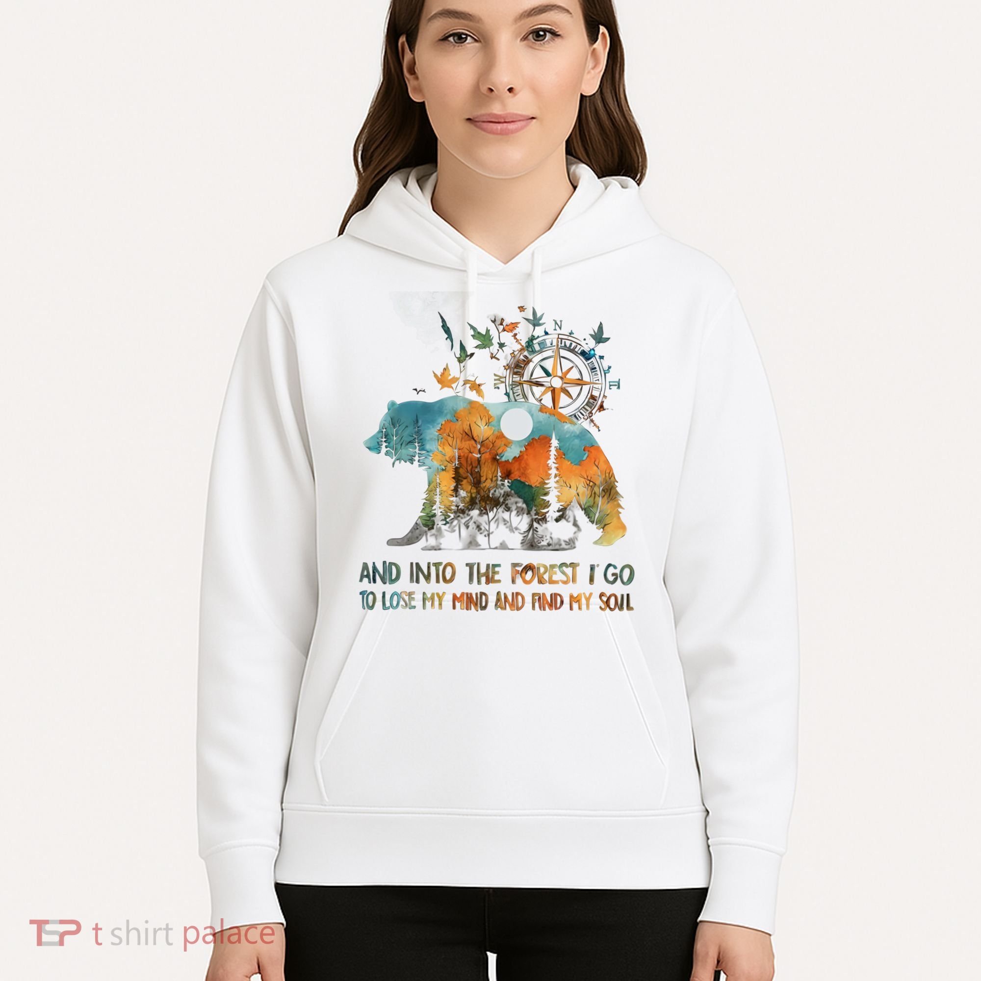And Into The Forest I Go To Lose My Mind Camping Bear Hoodie