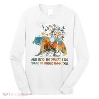 And Into The Forest I Go To Lose My Mind Camping Bear Long Sleeve Shirt thumb 0