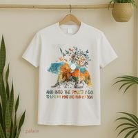 And Into The Forest I Go To Lose My Mind Camping Bear T-Shirt thumb 2