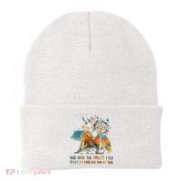 And Into The Forest I Go To Lose My Mind Camping Bear Beanie thumb 0