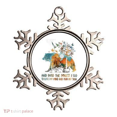 And Into The Forest I Go To Lose My Mind Camping Bear Ornament