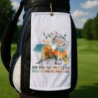 And Into The Forest I Go To Lose My Mind Camping Bear Golf Towel thumb 2