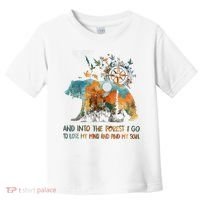 And Into The Forest I Go To Lose My Mind Camping Bear Toddler T-Shirt thumb 0