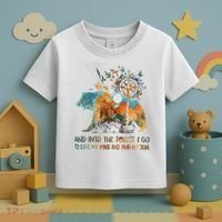 And Into The Forest I Go To Lose My Mind Camping Bear Toddler T-Shirt thumb 3