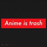 Anime Is Trash Graphic Sarcastic Meme For Gamers Visor thumb 3