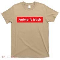 Anime Is Trash Graphic Sarcastic Meme For Gamers T-Shirt thumb 0
