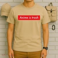 Anime Is Trash Graphic Sarcastic Meme For Gamers T-Shirt thumb 6