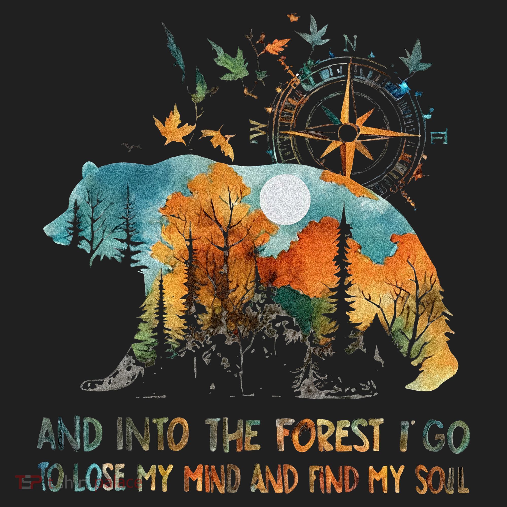 And Into The Forest I Go To Lose My Mind Camping Bear Beanie