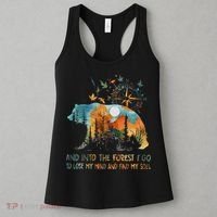 And Into The Forest I Go To Lose My Mind Camping Bear Women's Tank Top thumb 3