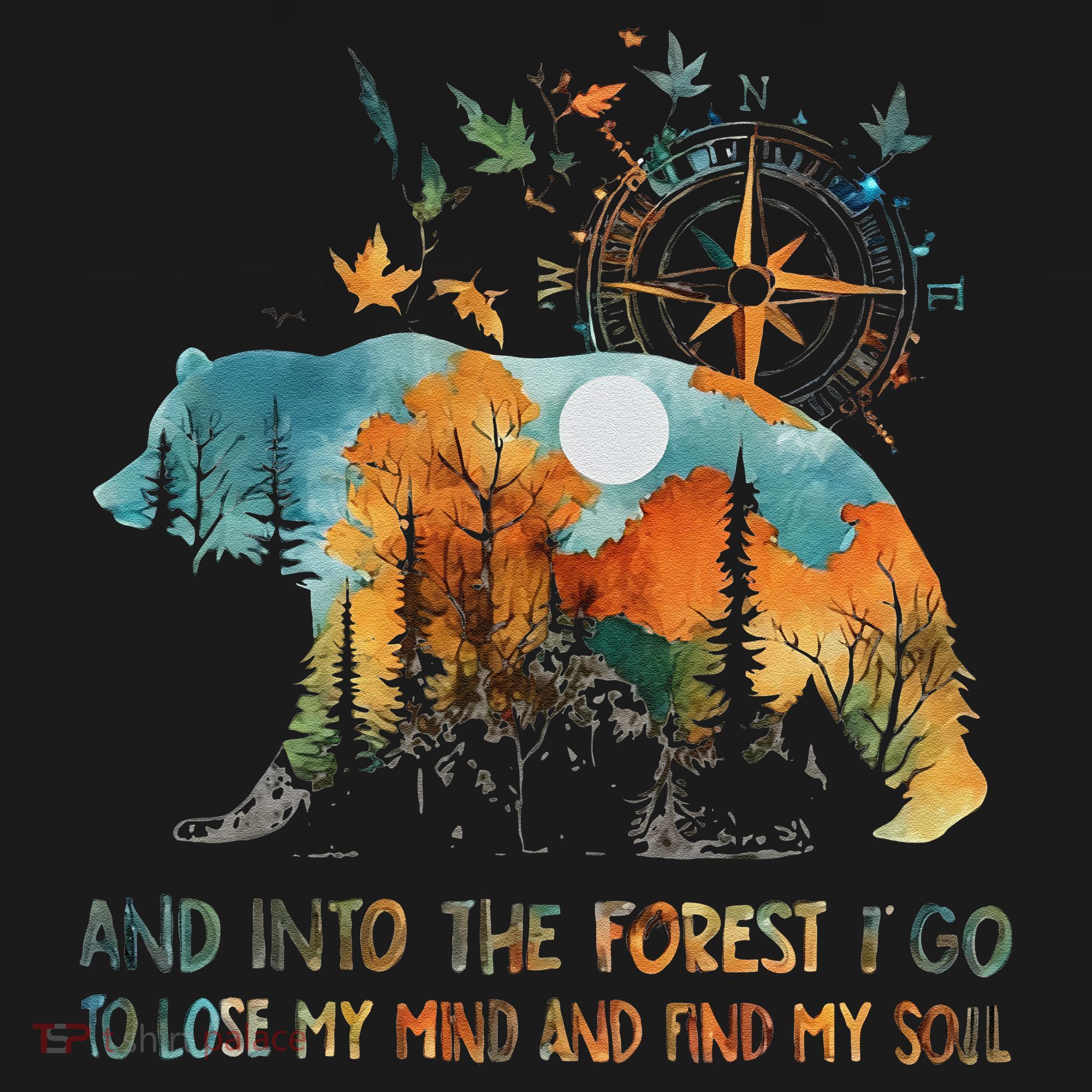 And Into The Forest I Go To Lose My Mind Camping Bear Baby Bodysuit