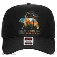 And Into The Forest I Go To Lose My Mind Camping Bear Hat thumb 0