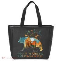 And Into The Forest I Go To Lose My Mind Camping Bear Tote Bag thumb 0