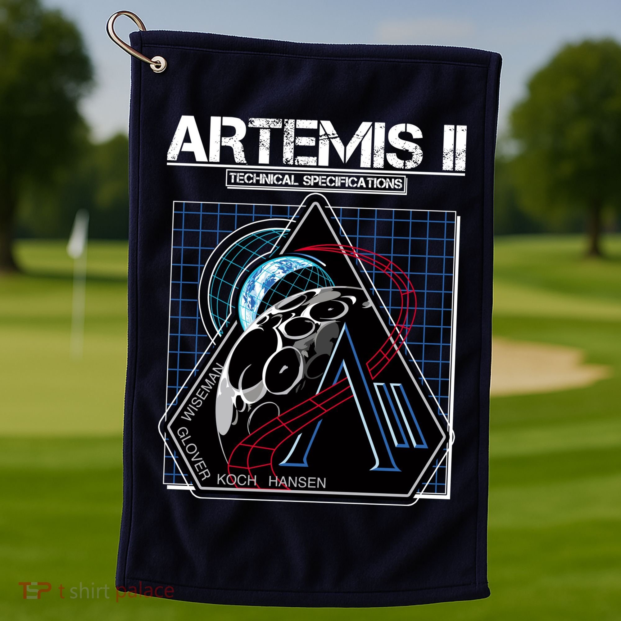 Artemis II Technical Specifications Golf Towel