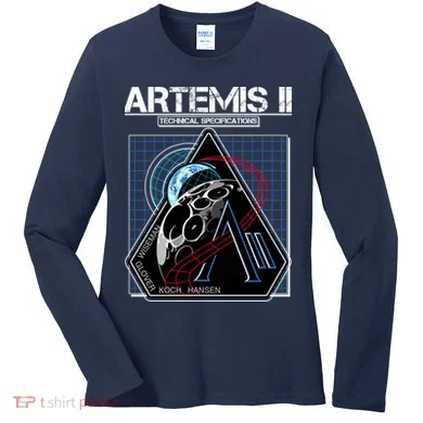 Artemis II Technical Specifications Women's Long Sleeve Shirt