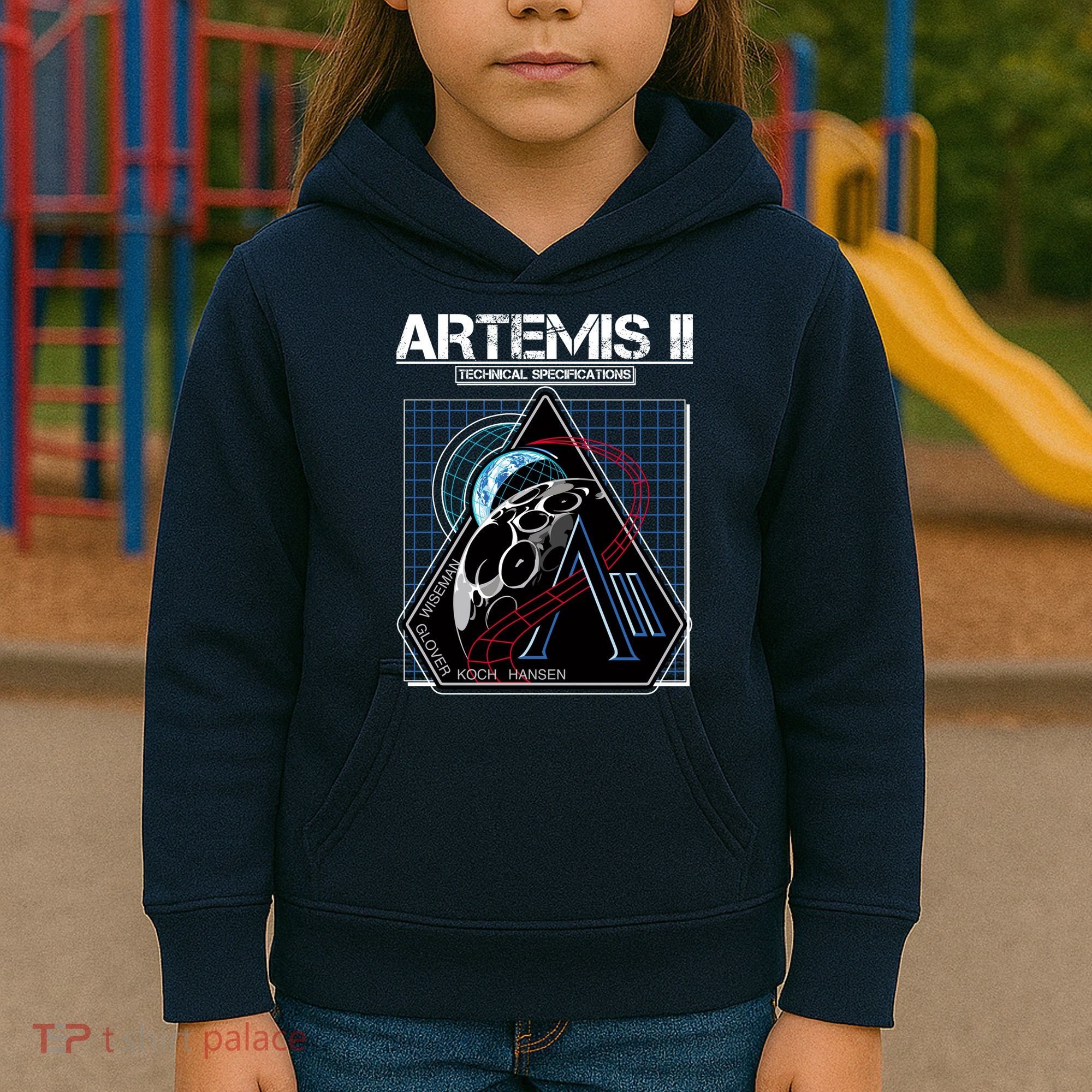 Artemis II Technical Specifications Kids Hoodie