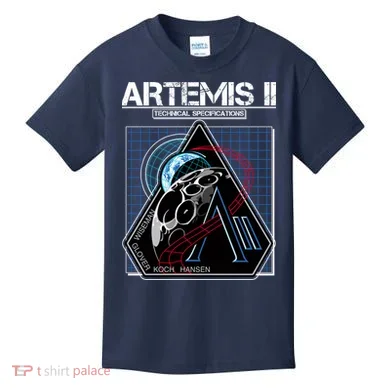Artemis II Technical Specifications Kids T-Shirt