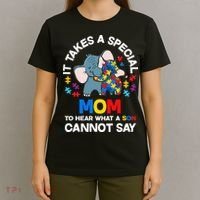 Autism It Takes A Special Mom Autistic Son Proud Autism Mom T-Shirt thumb 4