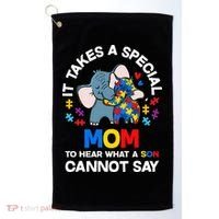 Autism It Takes A Special Mom Autistic Son Proud Autism Mom Golf Towel thumb 0