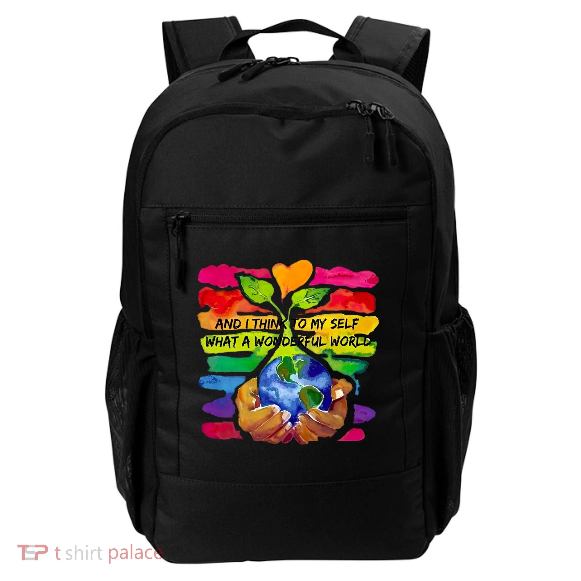And I Think To My S What A Wonderful World Gift Backpack