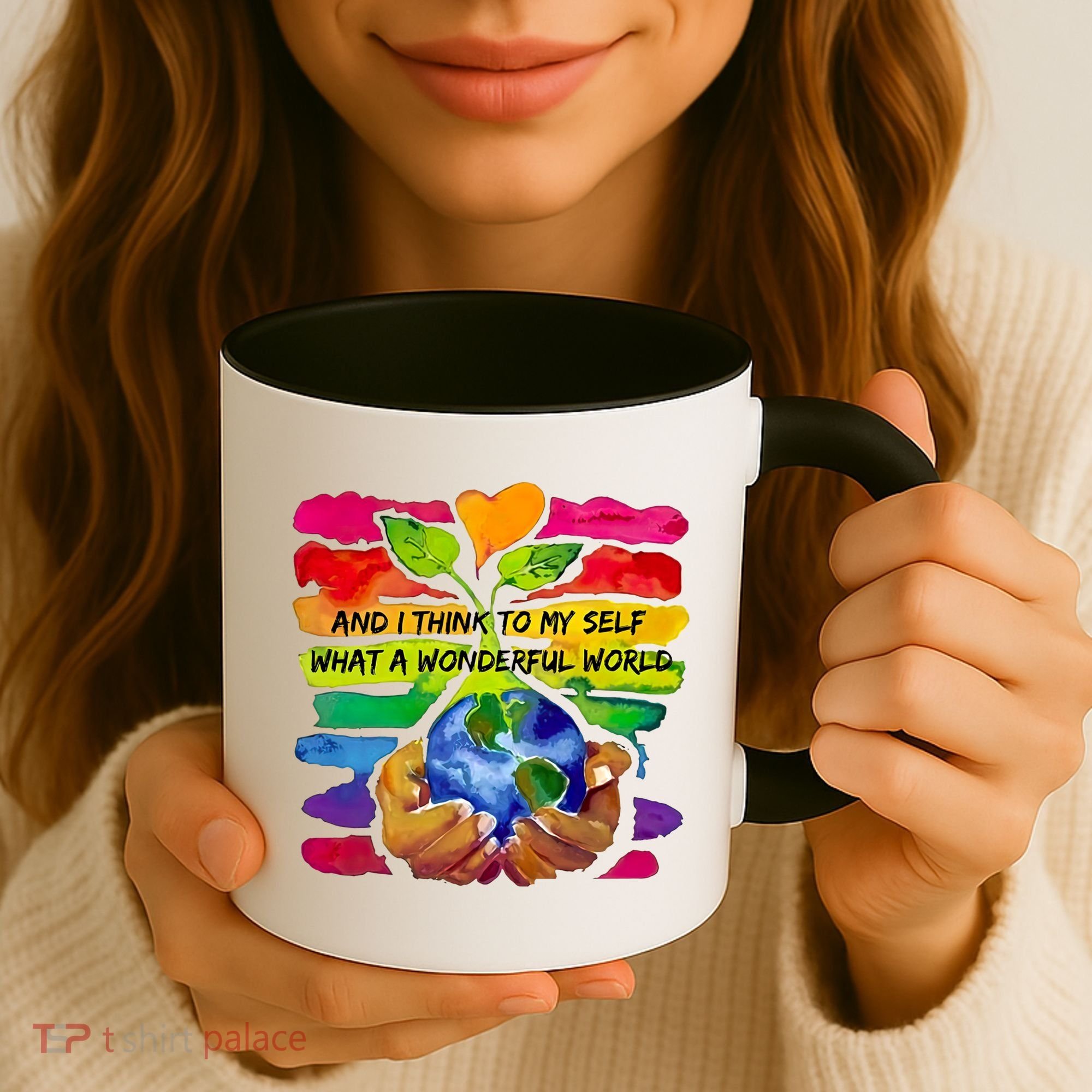 And I Think To My S What A Wonderful World Gift Coffee Mug