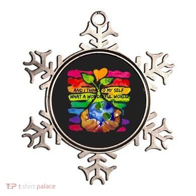 And I Think To My S What A Wonderful World Gift Ornament