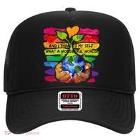 And I Think To My S What A Wonderful World Gift Hat thumb 0