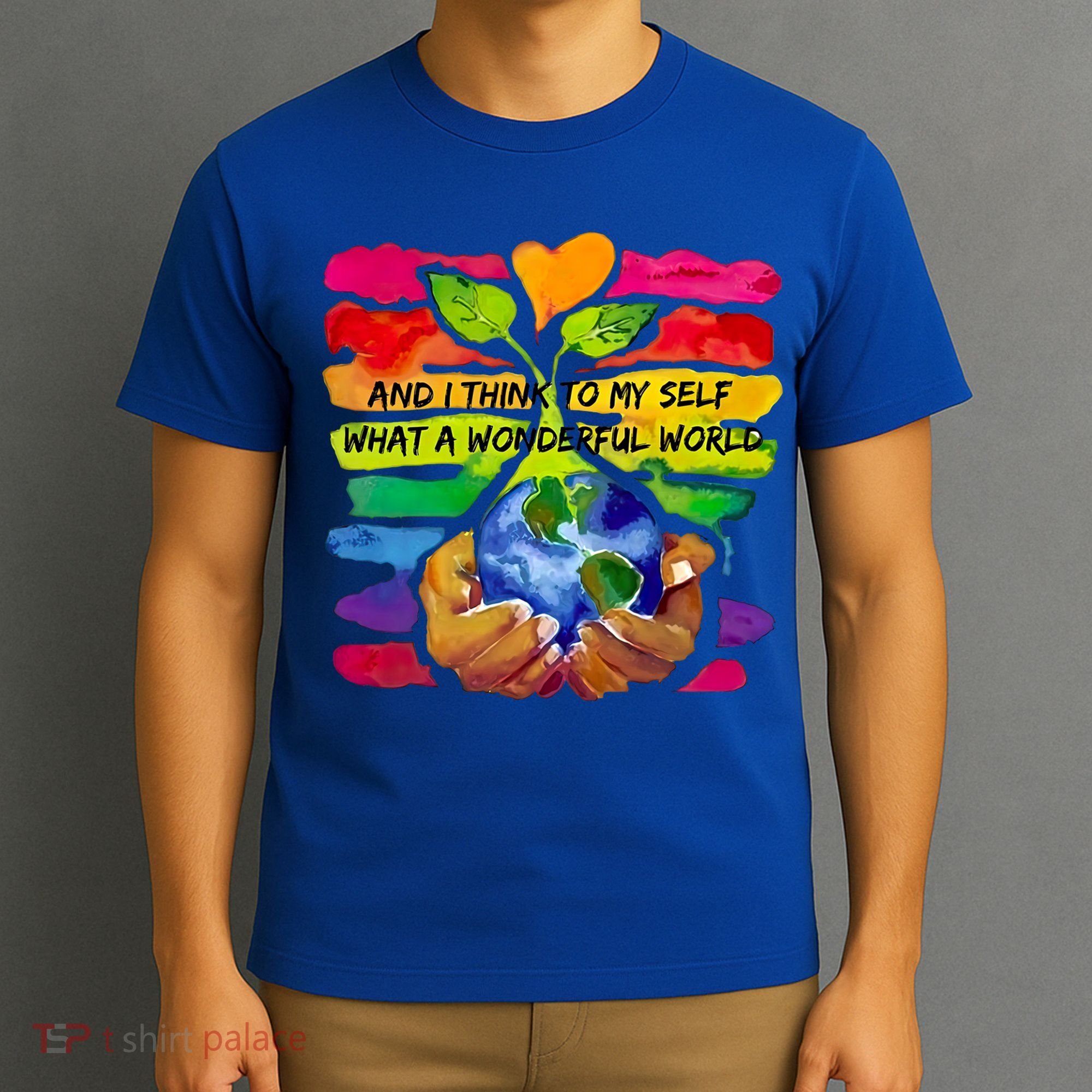 And I Think To My S What A Wonderful World Gift T-Shirt