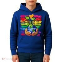 And I Think To My S What A Wonderful World Gift Kids Hoodie thumb 4