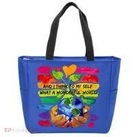 And I Think To My S What A Wonderful World Gift Tote Bag thumb 0
