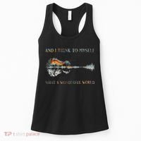 And I Think To Myself What A Wonderful World Guitar Lake Women's Tank Top thumb 0