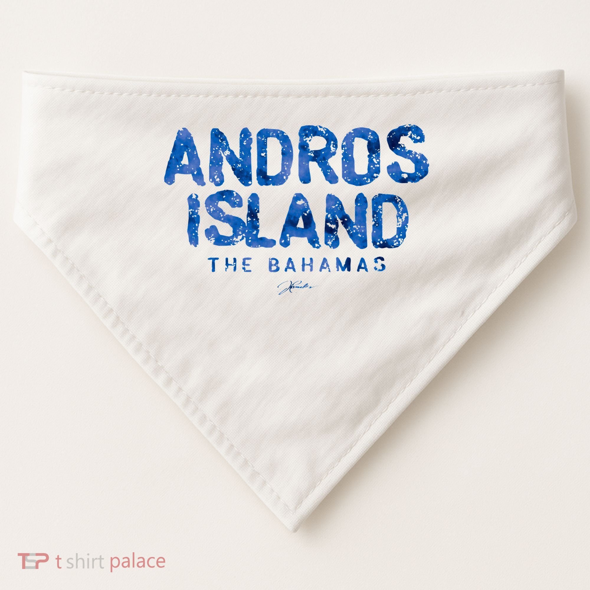 Andros Island The Bahamas USA-Made Doggie Bandana