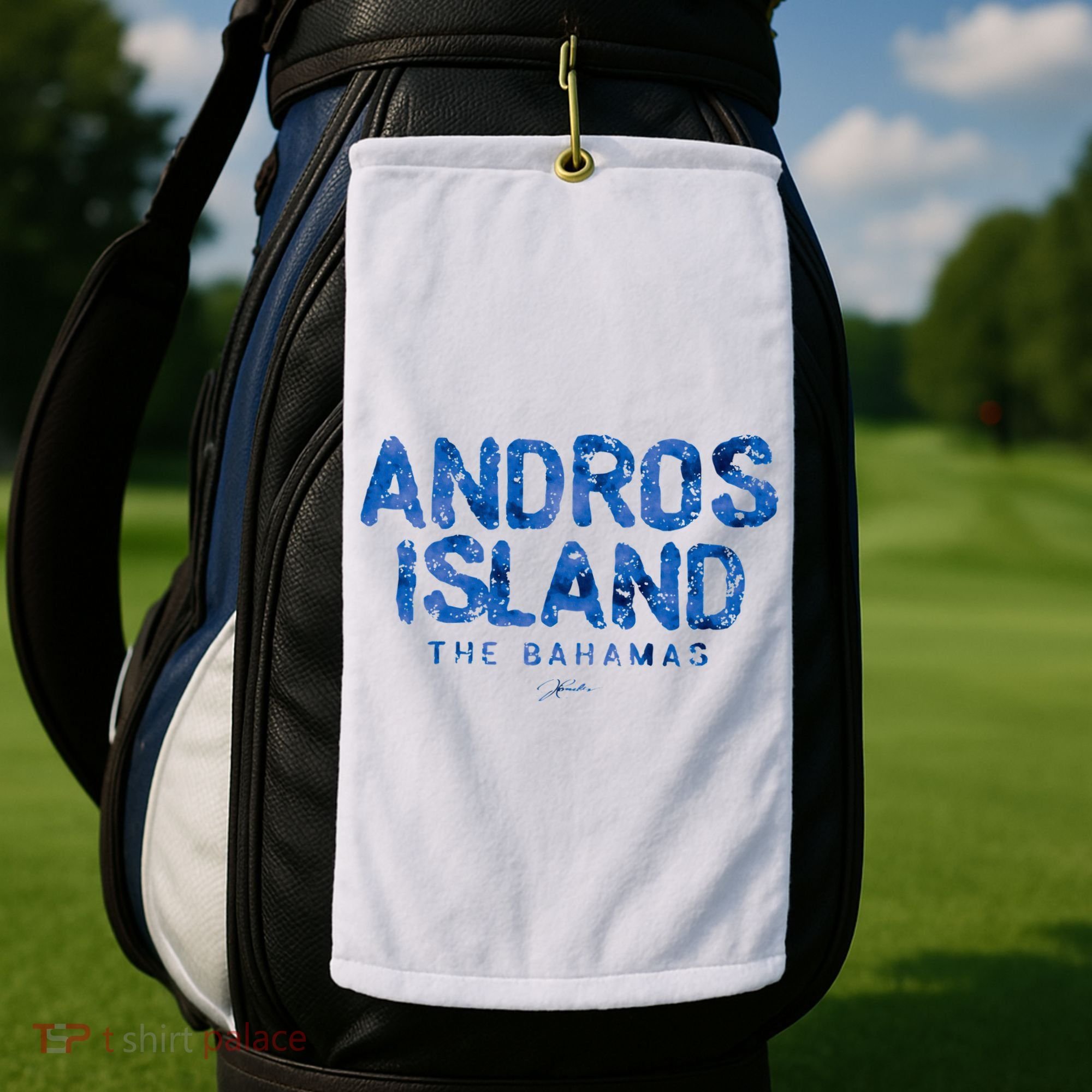 Andros Island The Bahamas Golf Towel