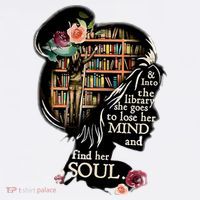 And Into The Library She Goes To Lose Her Mind And Find Her Soul Sweatshirt thumb 3