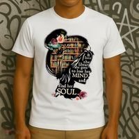 And Into The Library She Goes To Lose Her Mind And Find Her Soul T-Shirt thumb 3