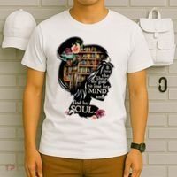 And Into The Library She Goes To Lose Her Mind And Find Her Soul T-Shirt thumb 6