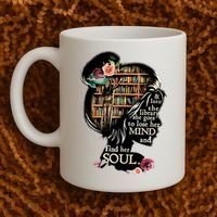 And Into The Library She Goes To Lose Her Mind And Find Her Soul Coffee Mug thumb 2