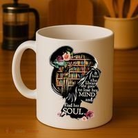 And Into The Library She Goes To Lose Her Mind And Find Her Soul Coffee Mug thumb 4