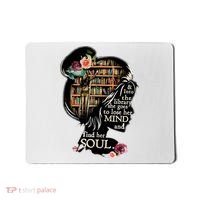 And Into The Library She Goes To Lose Her Mind And Find Her Soul Mousepad thumb 0