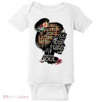 And Into The Library She Goes To Lose Her Mind And Find Her Soul Baby Bodysuit thumb 0