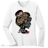 And Into The Library She Goes To Lose Her Mind And Find Her Soul Women's Long Sleeve Shirt thumb 0