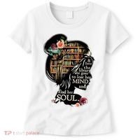 And Into The Library She Goes To Lose Her Mind And Find Her Soul Women's T-Shirt thumb 0