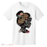 And Into The Library She Goes To Lose Her Mind And Find Her Soul Kids T-Shirt thumb 0