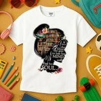 And Into The Library She Goes To Lose Her Mind And Find Her Soul Kids T-Shirt thumb 3