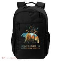 And Into The Forest I Go To Lose My Mind Camping Bear Gift Backpack thumb 0