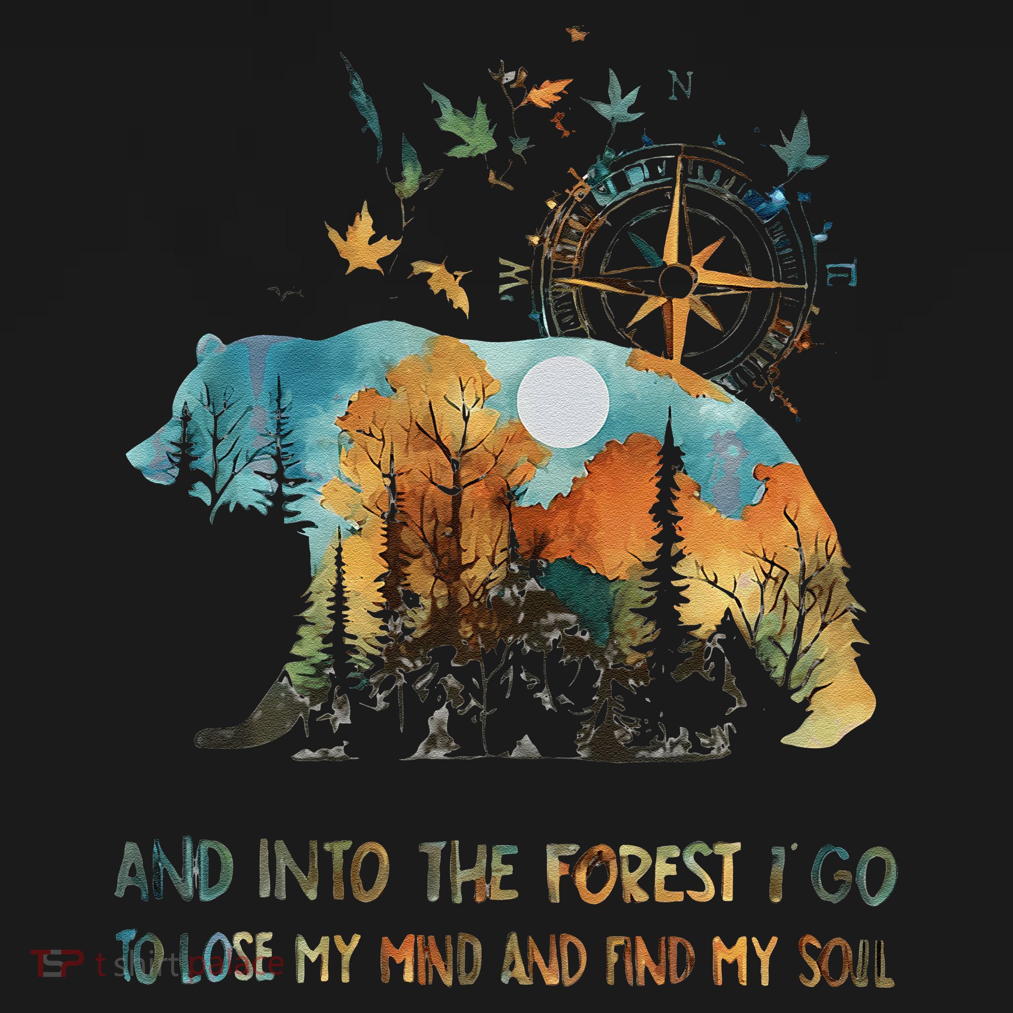 And Into The Forest I Go To Lose My Mind Camping Bear Gift Women's Hoodie