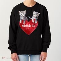 Abolish ICE Valentine Heart Kittens Anti ICE  Women's Sweatshirt thumb 0