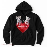 Abolish ICE Valentine Heart Kittens Anti ICE  Hoodie thumb 0