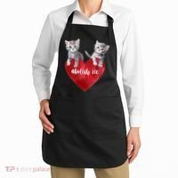 Abolish ICE Valentine Heart Kittens Anti ICE  Apron thumb 2